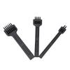3pcs 4/5/6mm Spacing Leather Hole Puncher Leather Craft Chisel  For DIY Leather Craft