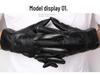 Men's Genuine Leather Cycling Gloves, Thick Velvet-Lined for Warmth, Winter Sheepskin Motorcycle Gloves