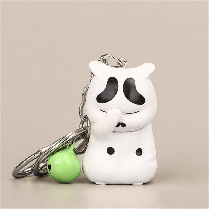 Cartoon Cat Keychains Jewelry Accessories Cute Small Pendant Gifts Kitten Keyring