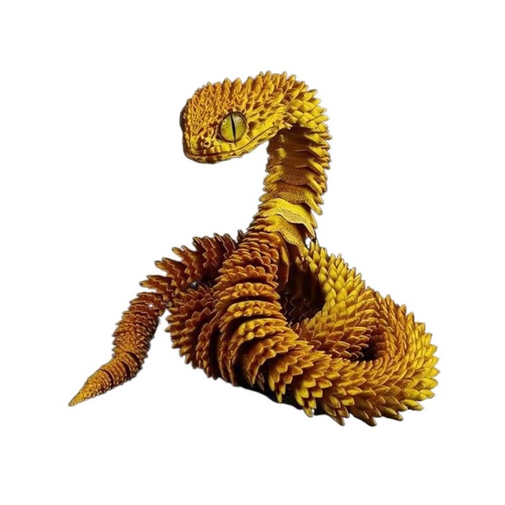 Realistic 3D Printed Snake 30/45cm 3D Printing Model Exquisite Animal Simulation Model Home Decor