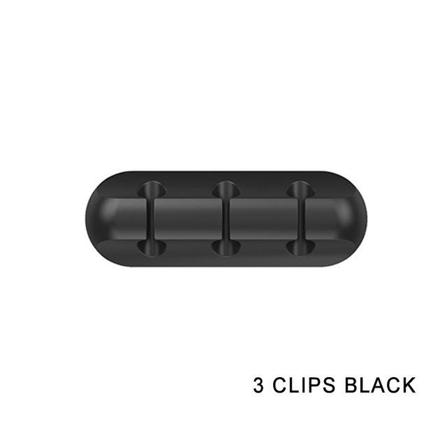 Creative Silicone Cable Organizer: Multifunctional, Self-Adhesive Storage Clip for Car & Desktop