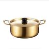 Stainless Steel Soup Pot with Lid Hot Pot Korean Ramen Pot  Camping Cookware