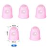 5/10PCS Silicone Finger Sleeve Playing Piano Thimble Hollow Breathable Anti-slip Needle DIY Crafts Sewing Accessories