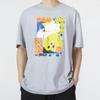 Nike Дышащая спортивная футболка со смайликом и баскетбольным принтом из мультфильма, мужские топы с короткими рукавами, волко-серый DQ1013-012