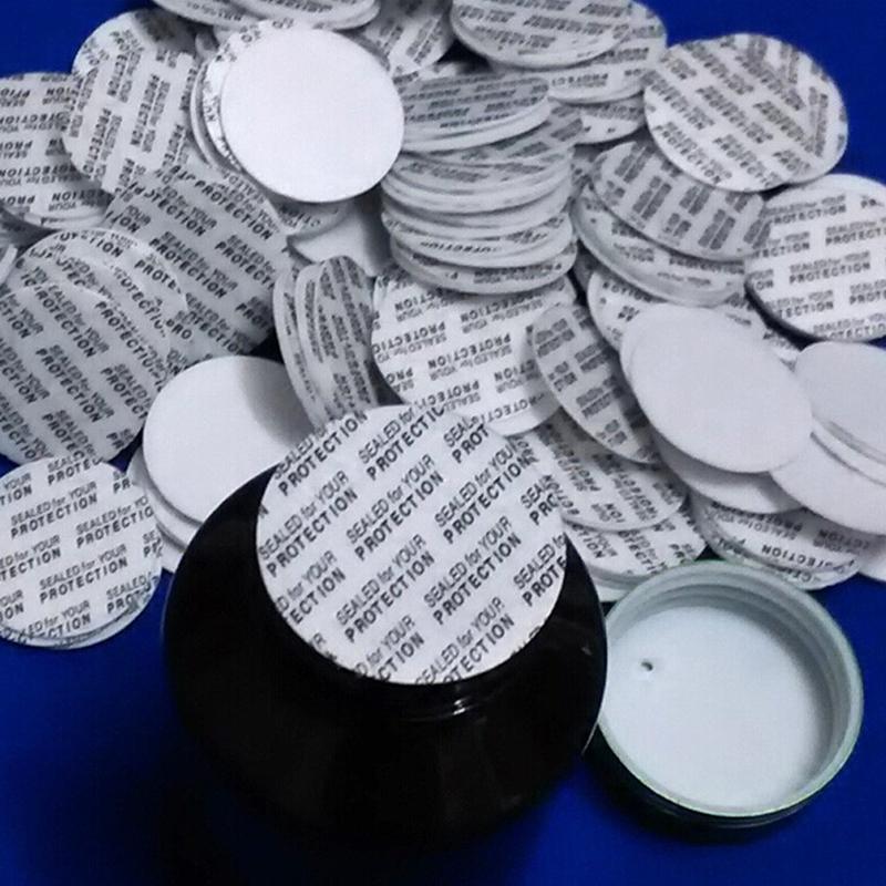 200 шт. самоклеящаяся пена, чувствительная к давлению, герметичная крышка, подкладка, устойчивая к взлому, для косметической банки, бутылки, горшка 20 мм-82 мм