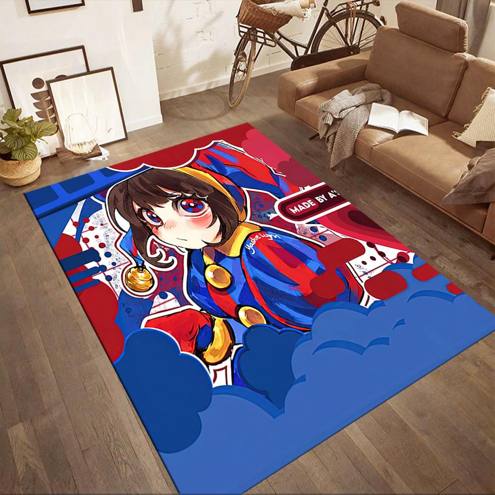 Digital Circus4 Square rugs are a great choice for living rooms, bedrooms, home décor, and as gifts.