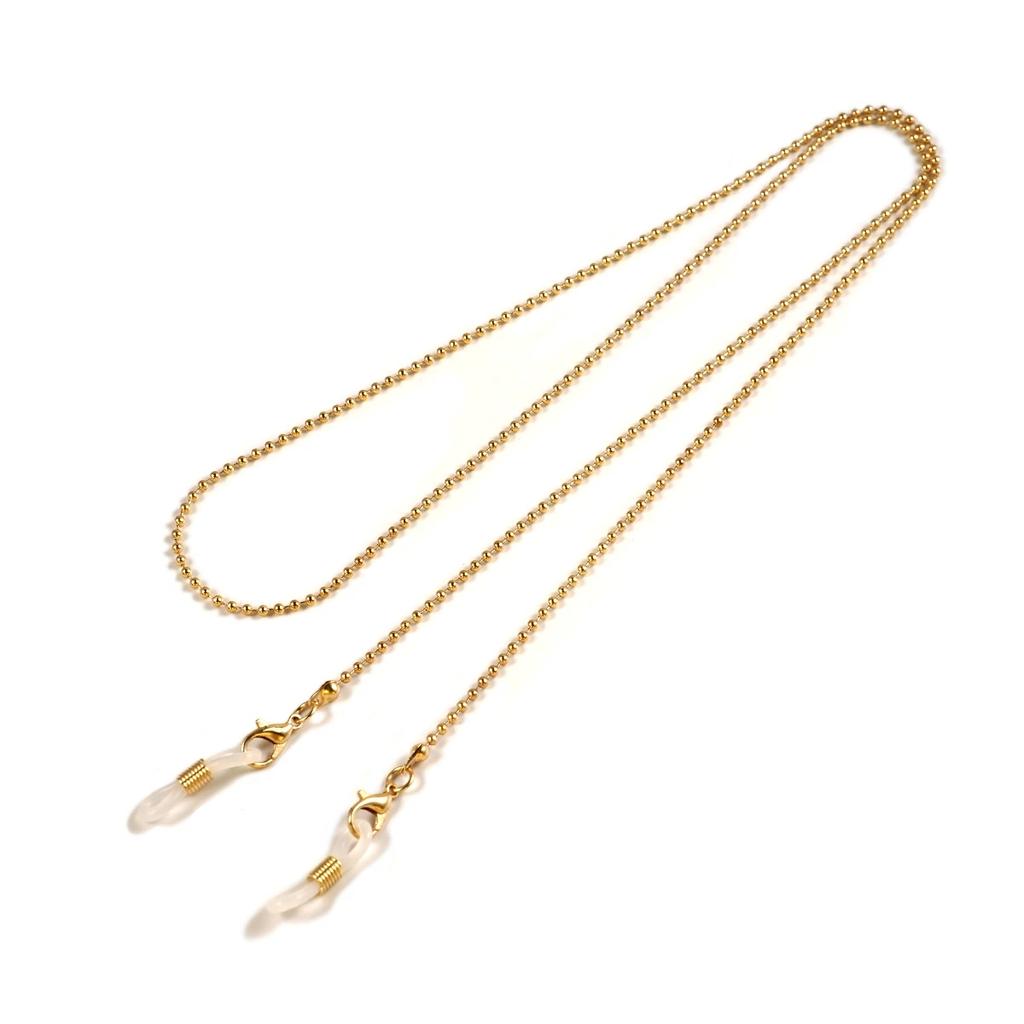 Simple Fashion Metal Beads Glasses Chain Mask Lanyard Non-slip Glasses Anti-lost Mask Lanyard Chain New Unisex Accessories