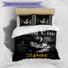 2pac rapper Printed 3PCS Bedding Set Soft Breathable Duvet Cover Pillowcases Set Washable Bedroom Decor Home Gift