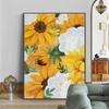 Классическая картина на холсте с подсолнухом, поп-настенная картина маслом, растения, цветы, постеры, принты, фотографии для гостиной, домашний декор