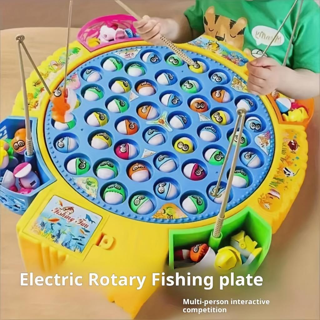 Электрический музыкальный вращающийся рыболовный диск набор игрушка для мальчиков и девочек детская рыболовная игрушка
