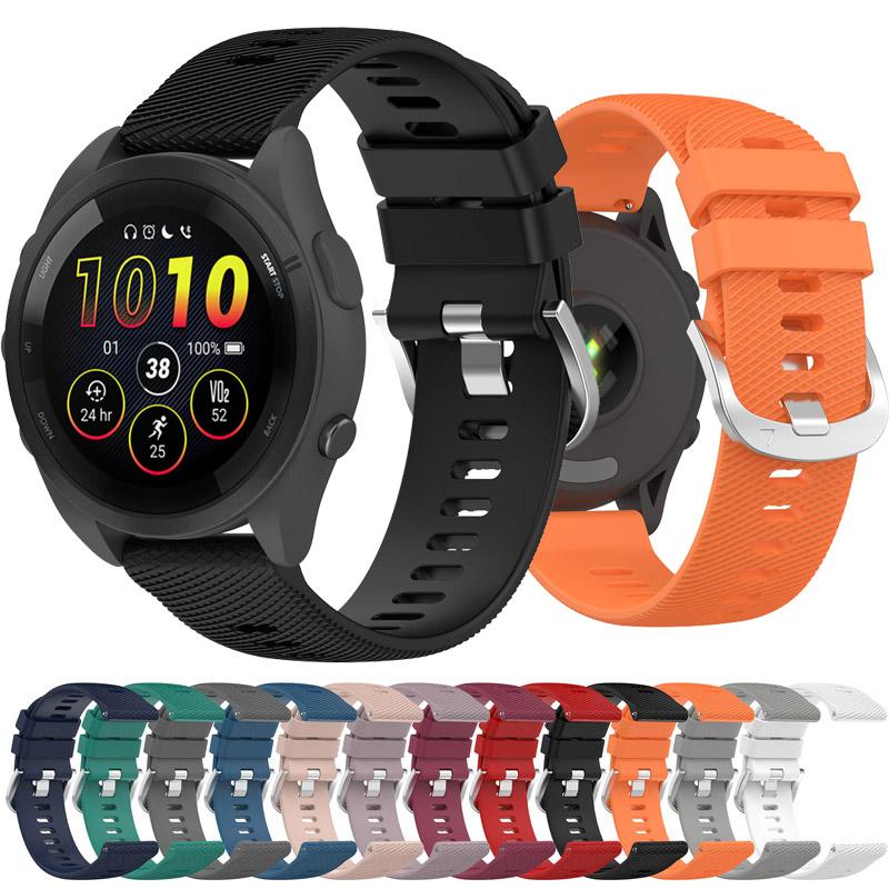 Силиконовый ремешок для Garmin Forerunner 165 158 55 245, браслет для Garmin vivomove 3 music, сменный ремешок на запястье Correa