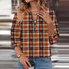 Women's Long Sleeve Button Down T Shirts V Neck Casual Tunic Tops Women Casual Tops