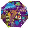 1 шт. Автоматический зонт с усиленными спицами и УФ-покрытием для путешествий, вдохновленный граффити.