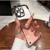 Подходит для iPhone17promax Гальванизированный Безрамочный Чехол для Мобильного Телефона Apple 16 Ультратонкий Прозрачный Защитный Чехол Пленка для Объектива