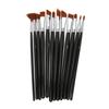12PCS Paint Brush Set Nylon Hair Flat Tip Round Tip Artist Painting Brushes for Acrylic Oil