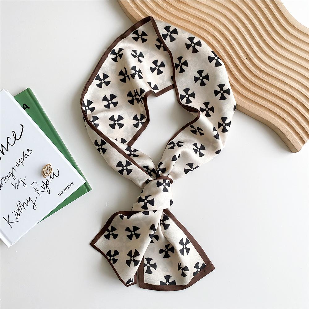 New Scarves Silk Scarves Women'S Spring And Autumn Season Long Decorative Professional Scarves Summer Thin Styles Paired With Shirts Stylish