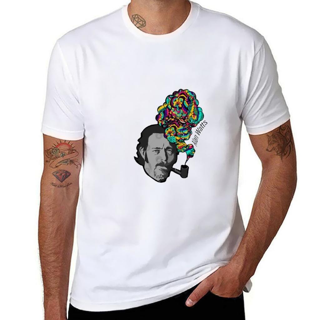 Alan Watts Tshirt Abstract Pattern Print Top Tshirt