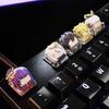 Genshin Impact Artisan Keycap Смола Кастомная Персонализированная Клавишная Колпачок Милый Аниме Кейкап для Механической Клавиатуры Аксессуары Подарки