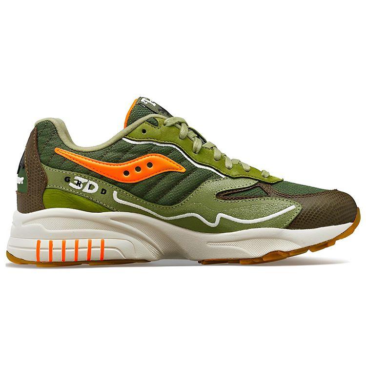 Maybe Tomorrow x Saucony 3D Grid Hurricane Tortoise Унисекс Кроссовки Зеленые S70682-1