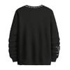 Sweatshirt Round Neck Long Sleeve Letter Print Long Sleeve Thick Loose Soft Warm Mid Length