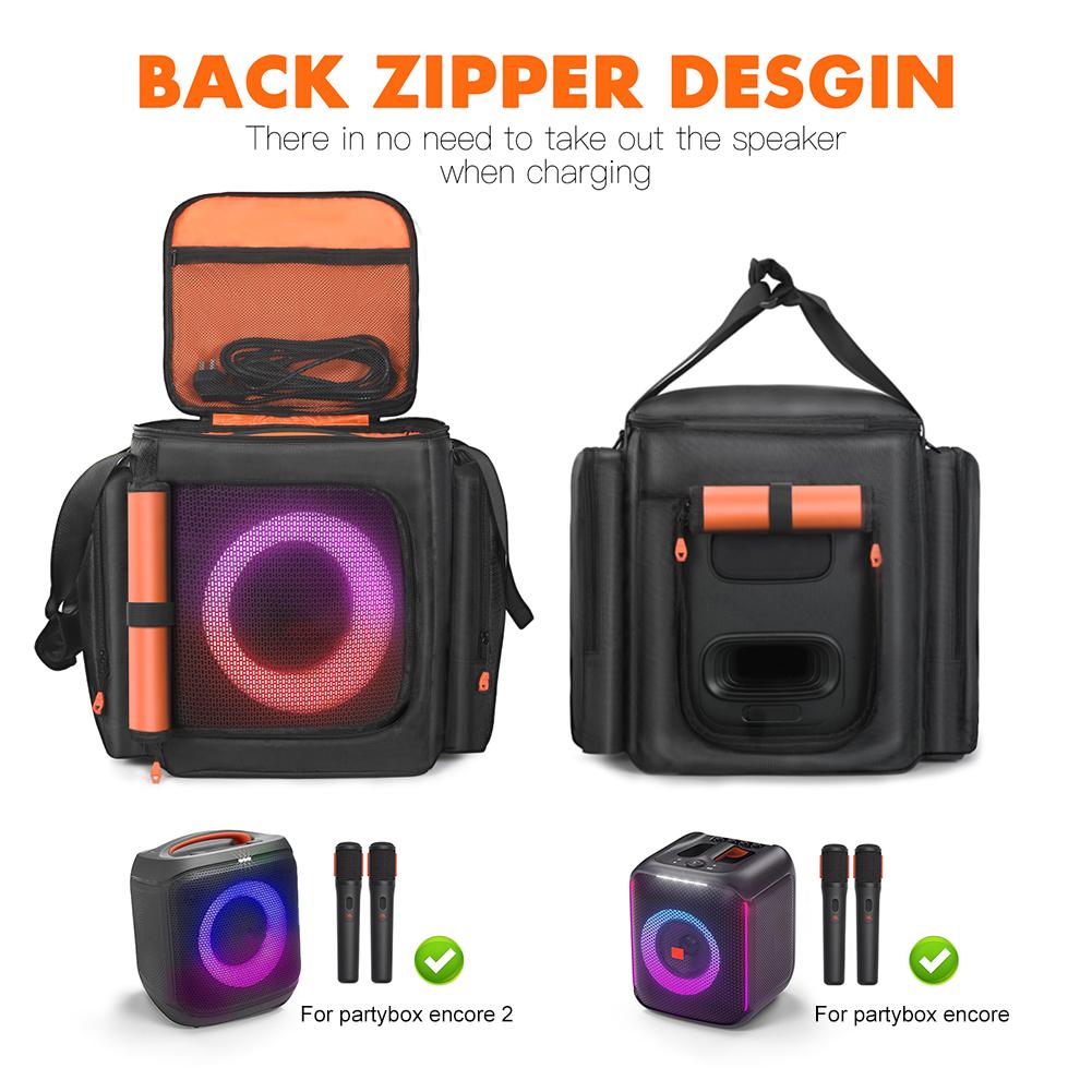 For JBL Partybox Encore Essential 2 Protective Case Outdoor Speaker Dust Case Double-Sided Portable Speaker Storage Bag