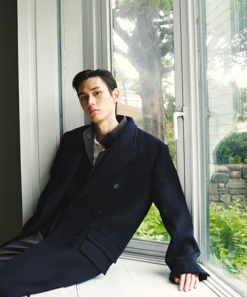 Viiverde Double Breasted Coat Navy