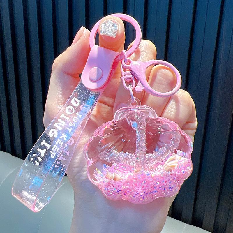 Брелок-подвеска Starfish Oil Quicksand - Подарок на школьный ранец с океанской тематикой