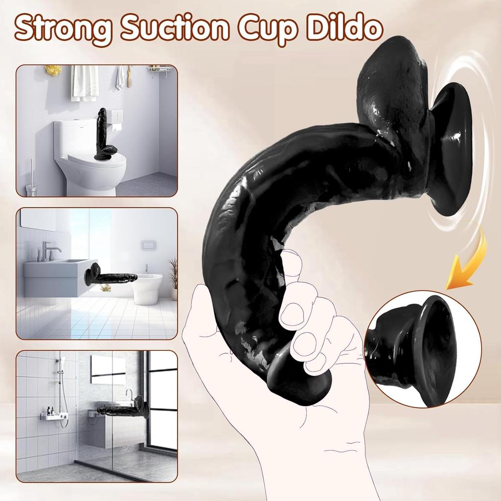 12Inch Super Huge Thick Realistic Dildo With Suction Cup Big Penis Anal Dildos For Women Masturbation Adult Dick Phallus Sex Toy