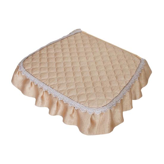 Подушка на стул с кружевной оборкой, стеганая, нескользящая, квадратная, защитник стула с эластичным ремнем для обеденных стульев, сиденья, офисных стульев, спинки