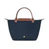Longchamp Сумка-тоут с короткой ручкой, на молнии и кнопке, женская, темно-синяя 1621089P68