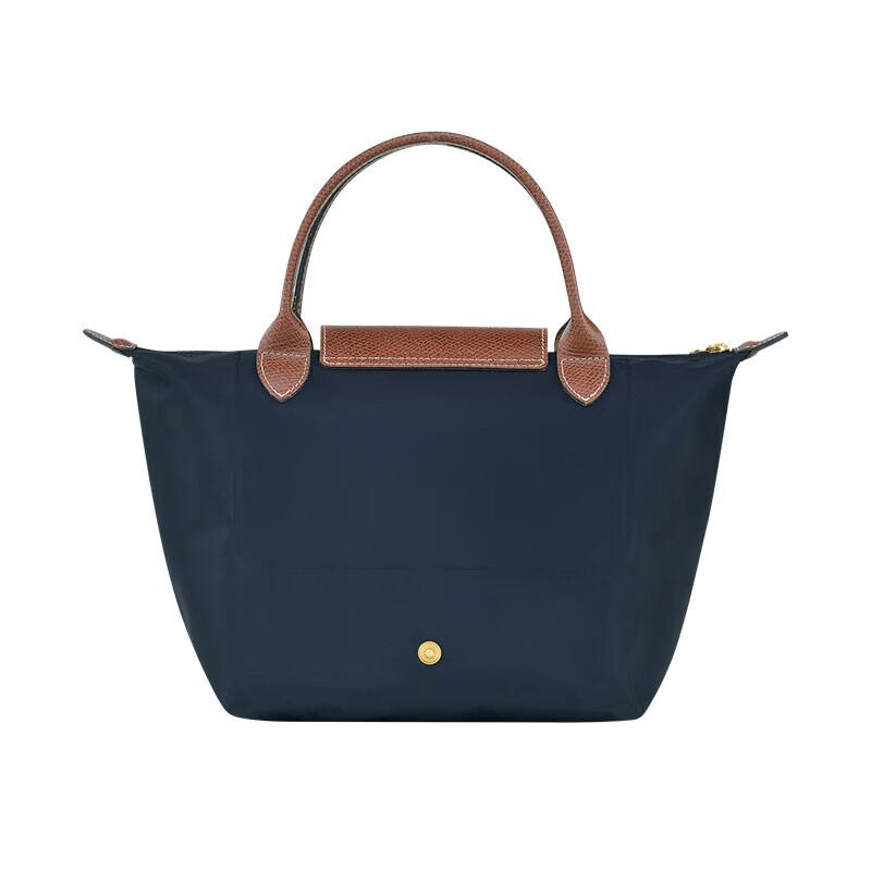 Longchamp Сумка-тоут с короткой ручкой, на молнии и кнопке, женская, темно-синяя 1621089P68