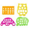 4PCS Letters Numbers Geometric Art Drawing Ruler Educational Toy for Kids Children