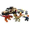 LEGO Jurassic World Pyroraptor and Dilophosaurus Transport 76951 Игрушечный блок представляет мультфильм о динозаврах для мальчиков и девочек от 7 лет и старше
