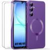 Phone Case - BOOLING - for Samsung Galaxy A17 4G/5G - with Magnetic Circle - Purple - 2 Glasses