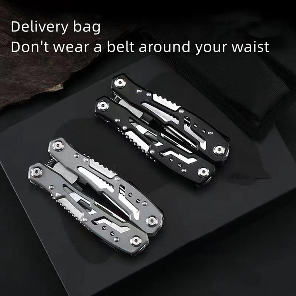 Открытый мультитул для кемпинга, портативный складной многофункциональный инструмент из нержавеющей стали для Edc, аварийный нож для выживания, плоскогубцы