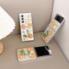 Милый чехол для мобильного телефона в стиле «маленькая свежесть» с мишкой для Samsung Zflip6 с раскладным экраном-раскладушкой Zfold5, жесткий чехол для женщин