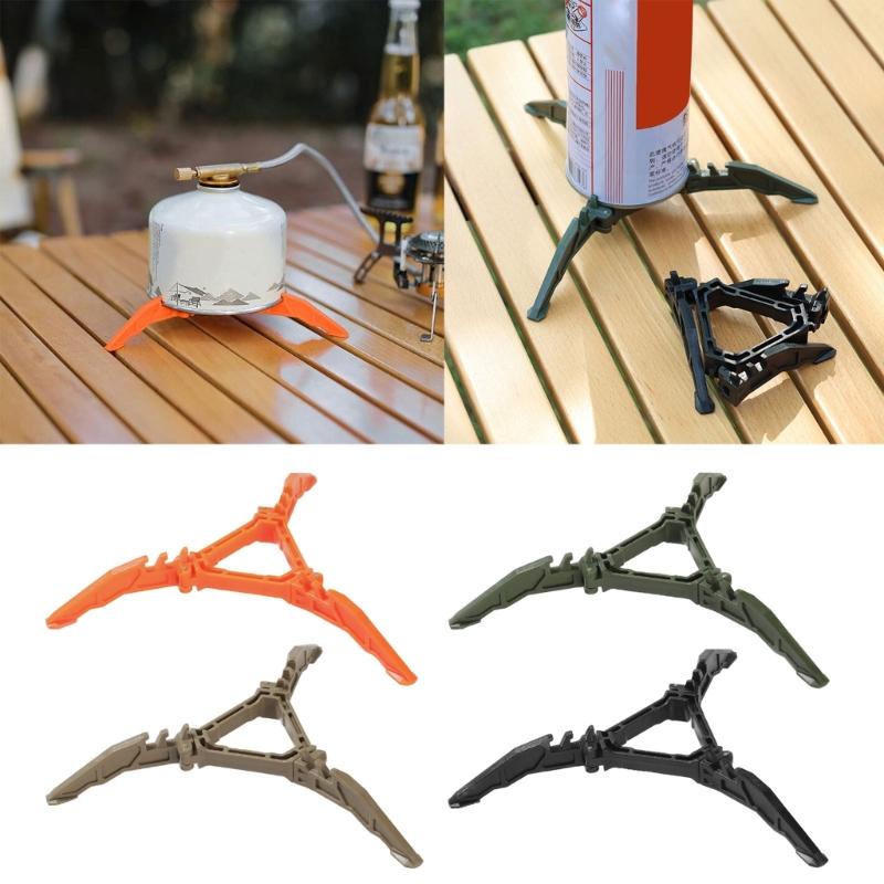 Наружный держатель для газовых баллонов Универсальная пластиковая подставка для походной плиты Тренога Держатель