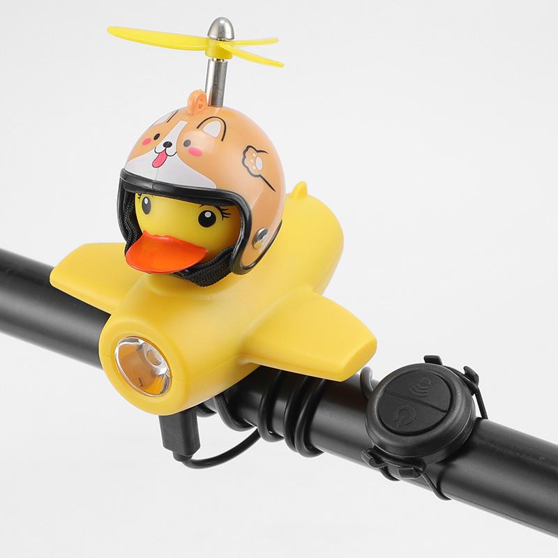 Bicycle Horn Light Yellow Duck Airplane Light Mountain Bike Road Bike Night Riding Headlight Riding Equipment2