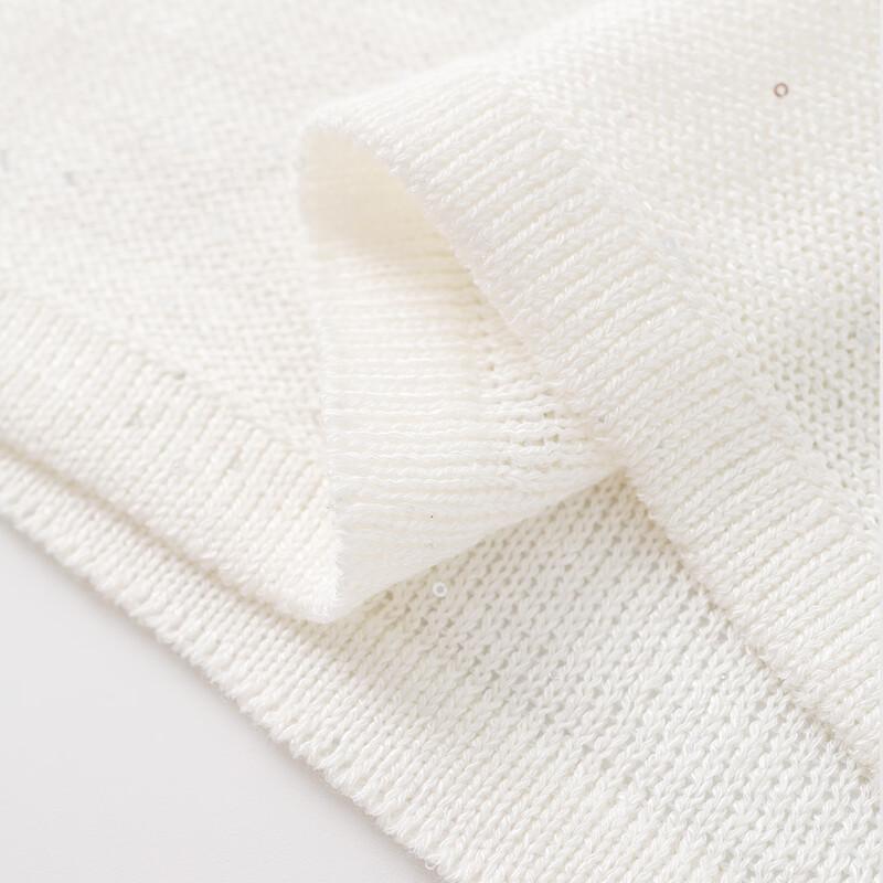 YERAD Women's Summer Shimmer Knit Short-Sleeve Cardigan
