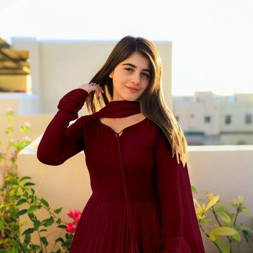 Расклешенное платье с дуптой для девочки и женщины