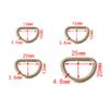 D Ring Metal Webbing Strap Leather Handbag Belt Buckle Craft 10pcs
