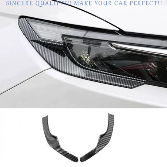 For 2023 2025 Honda CRV CR-V Carbon Fiber Front Headlight Lamp Strip Trim