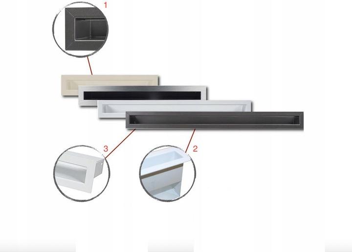 CORNER GRILLE LUFT 600x400x60 45S 80 GRAPHITE 2 Pcs