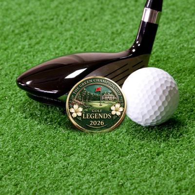 Yousheng Golf 2026 Памятная монета Коллекционная монета-вызов Металлический жетон-сувенир для любителей гольфа Спортивные коллекционеры