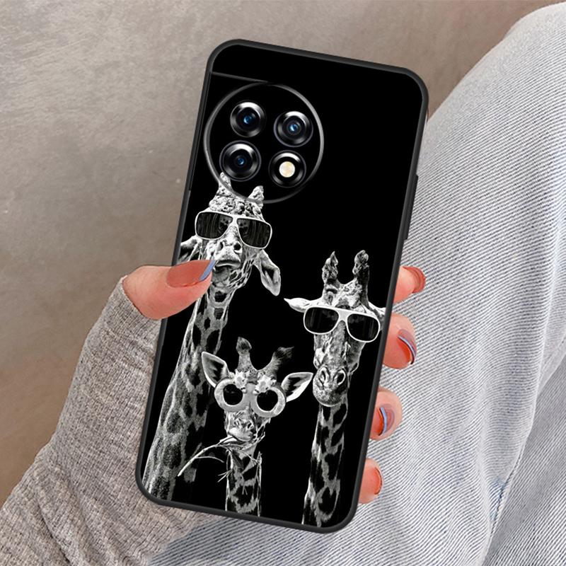 Cute Cartoon Animal Giraffe Case For OnePlus Nord N10 N20 Nord 2 2T CE 3 Lite Ace 8T 9R 10R 10T 8 9 10 Pro 11 Cover