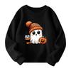 Halloween Day Girls Round Neck Pullovers For Kids Printed Baby Tops