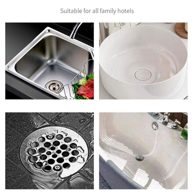 Round Kitchen Floor Drain Stickers Convenient Kitchen Sink Drain Cover Effective Round Kitchen Drain Cover for Kitchen