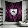 Burnley Fc Wall Tapestry Aesthetic Wall Hanging Printed Fabric Blanket Decorative Tapestries for Bedroom Living Room Home Decor