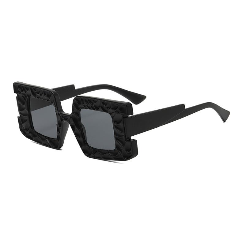 Большая оправа Дизайнерские квадратные винтажные вогнутые солнцезащитные очки класса люкс для женщин и мужчин, панк, популярные, оверсайз, УФ-защита 400