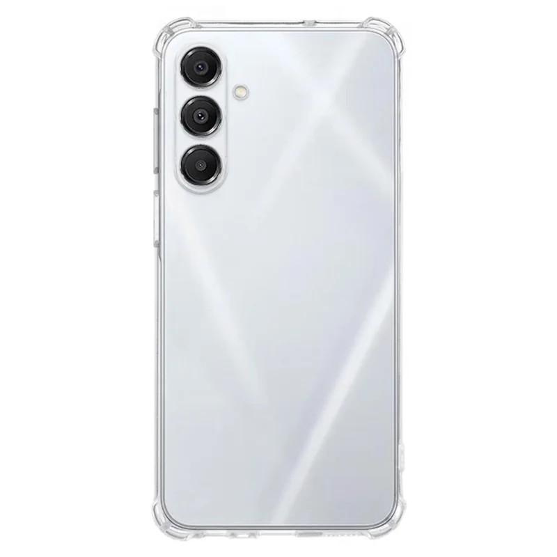 Для Samsung Galaxy A17 Чехол из ТПУ WANLONFENG Серия WL3 Толщина 1,5 мм Защитная Крышка для Телефона с Пленкой из Закаленного Стекла